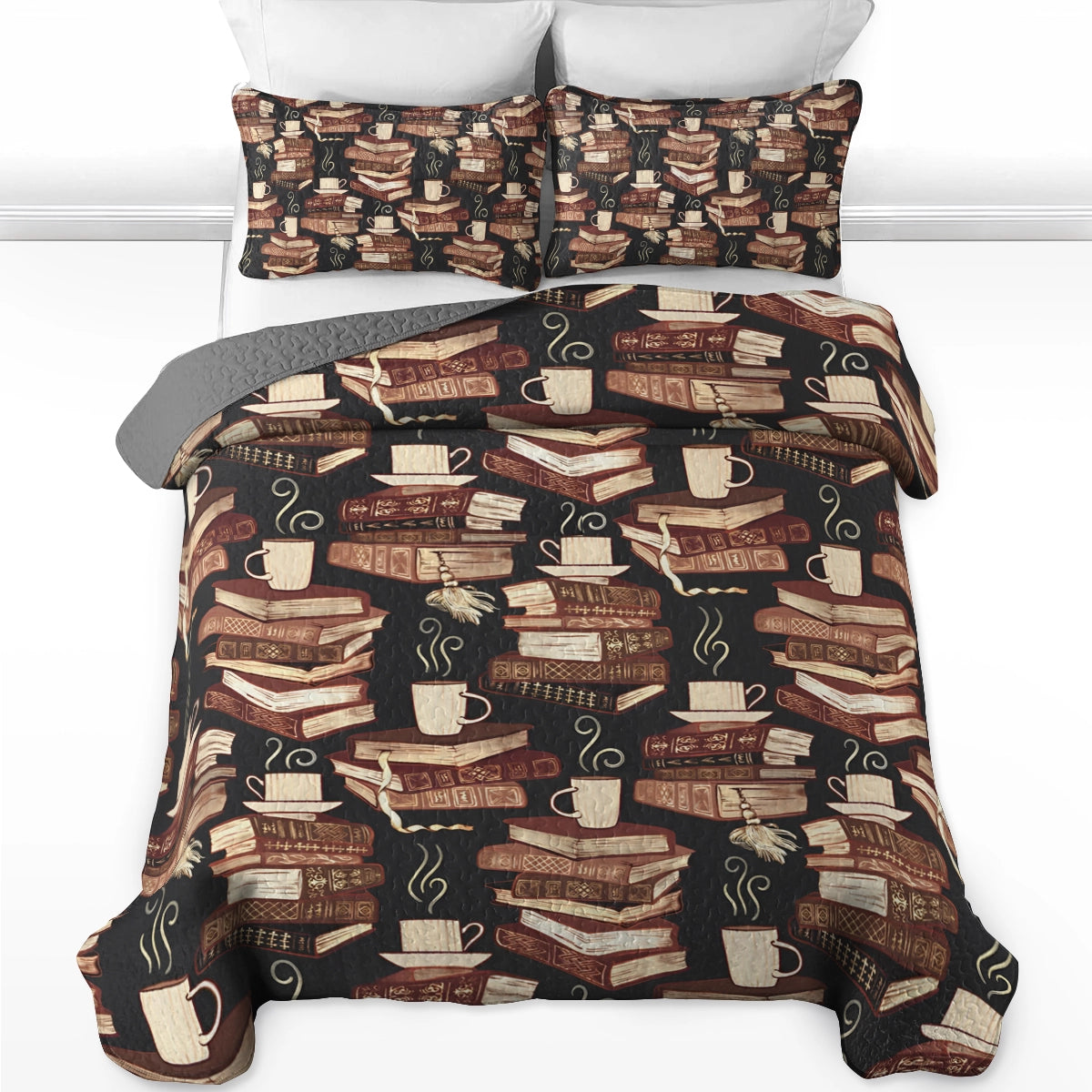 Shineful All Season Quilt 3-Piece Cozy Reading's Magic