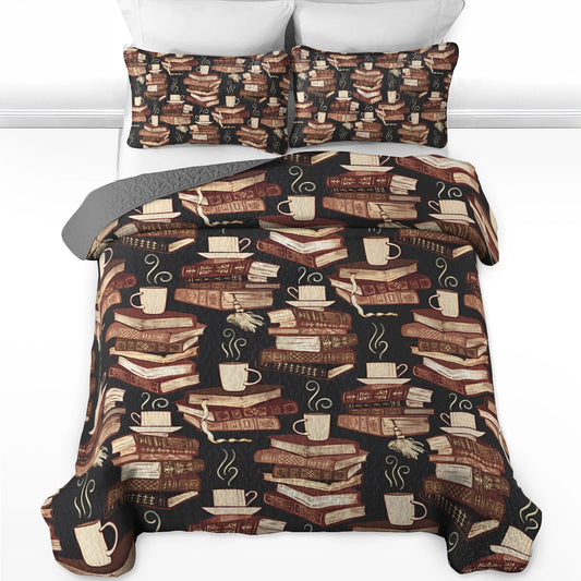 Shineful All Season Quilt 3-Piece Cozy Reading's Magic