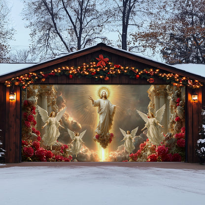 Shineful Garage Door Banner Decoration Heavenly Ascension