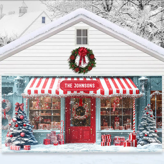 Shineful Personalized Garage Door Banner Decoration Interesting Christmas