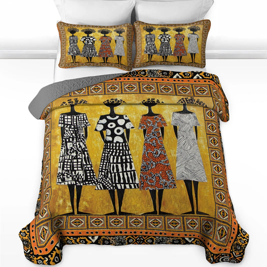 Shineful All Season Quilt 3-Piece Set - Timeless Black Women