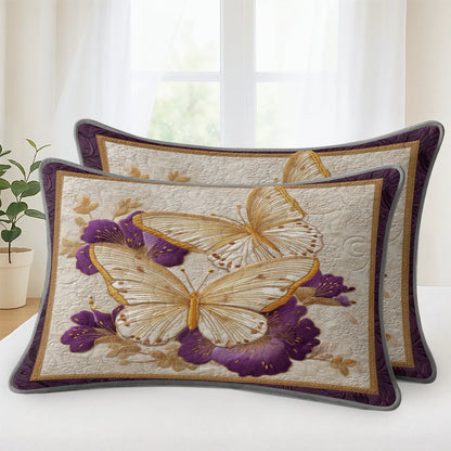 Shineful Quilt 3-Piece Set Golden Wings of Serenity