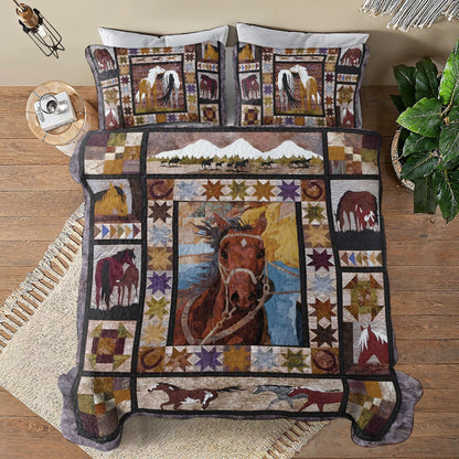 Shineful All Season Quilt 3-Piece Set Wild Spirit