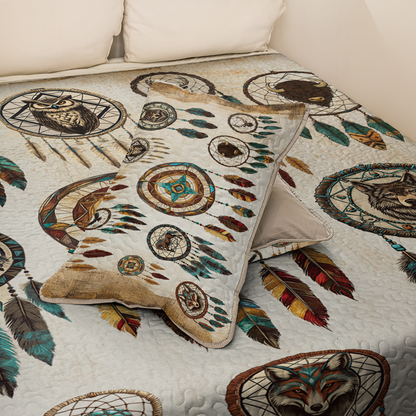 Shineful All Season Quilt 3-Piece Set Spirit Guide Dreamcatcher