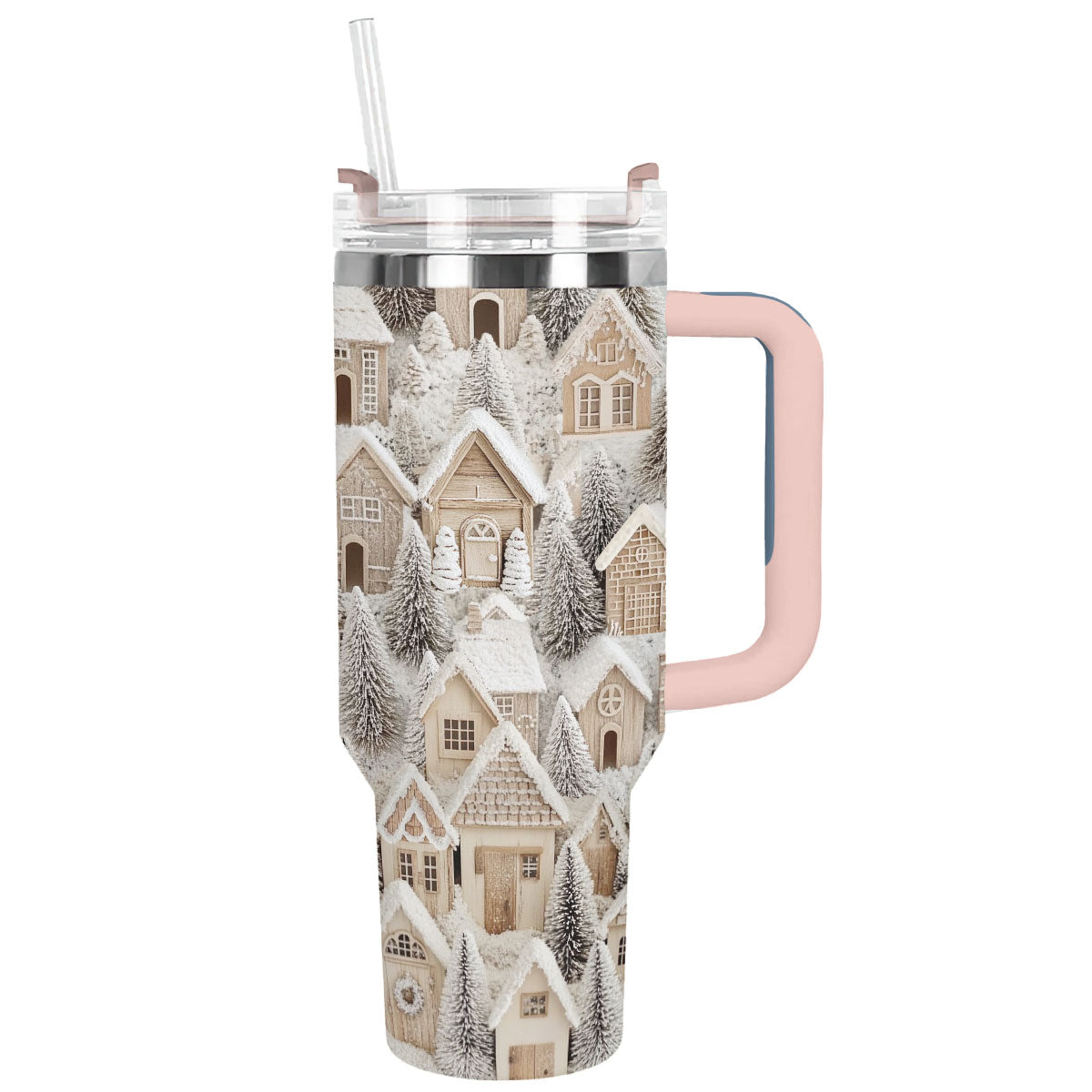 Shineful Glossy Tumbler Snowy Cottage Dreams