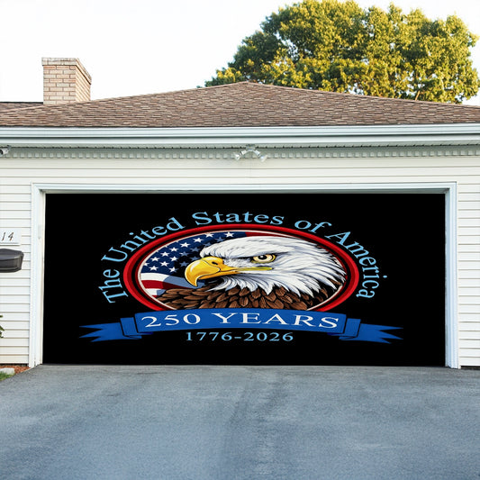 Shineful Garage Door Banner Decoration American Heritage Seal