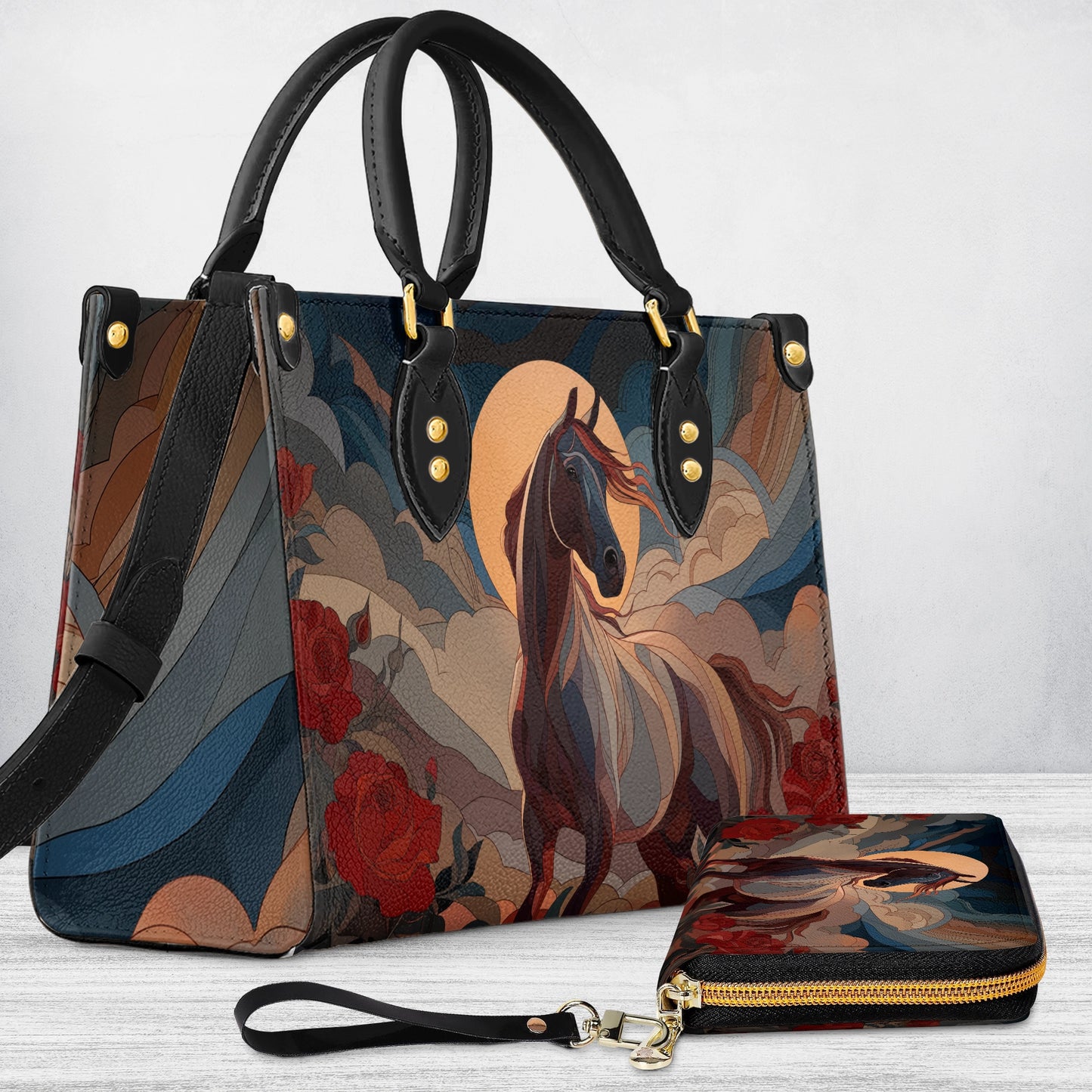 Shineful Leather Bag Night Bloom Stallion