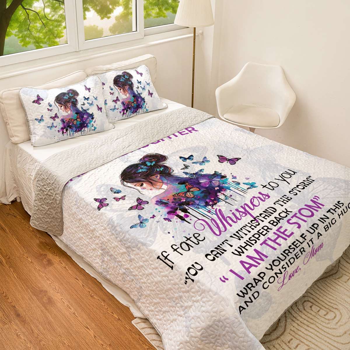 Shineful All Season Quilt 3-Piece Set Family Badass Daughter Empowerment