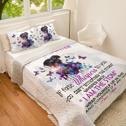 Shineful All Season Quilt 3-Piece Set Family Badass Daughter Empowerment
