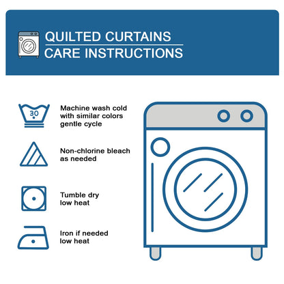 Shineful Quilted Curtain Hummingbird Winged Bloom