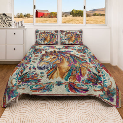 Shineful All Season Quilt 3-Piece Set Native Heritage