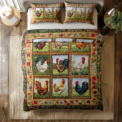 Shineful All Season Quilt 3-Piece Set - Rustic Rooster Haven