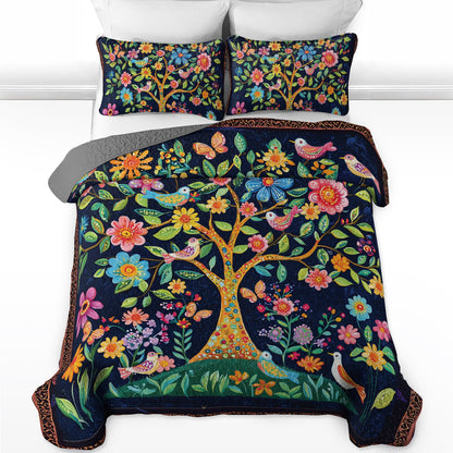 Shineful All Season Quilt 3-Piece Set Blooming Dreams