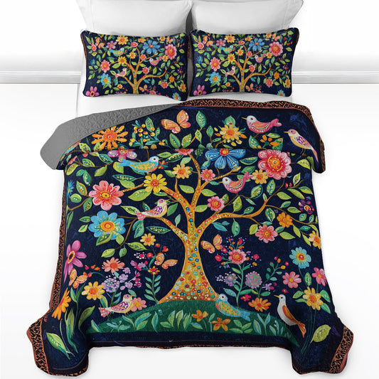 Shineful All Season Quilt 3-Piece Set Blooming Dreams