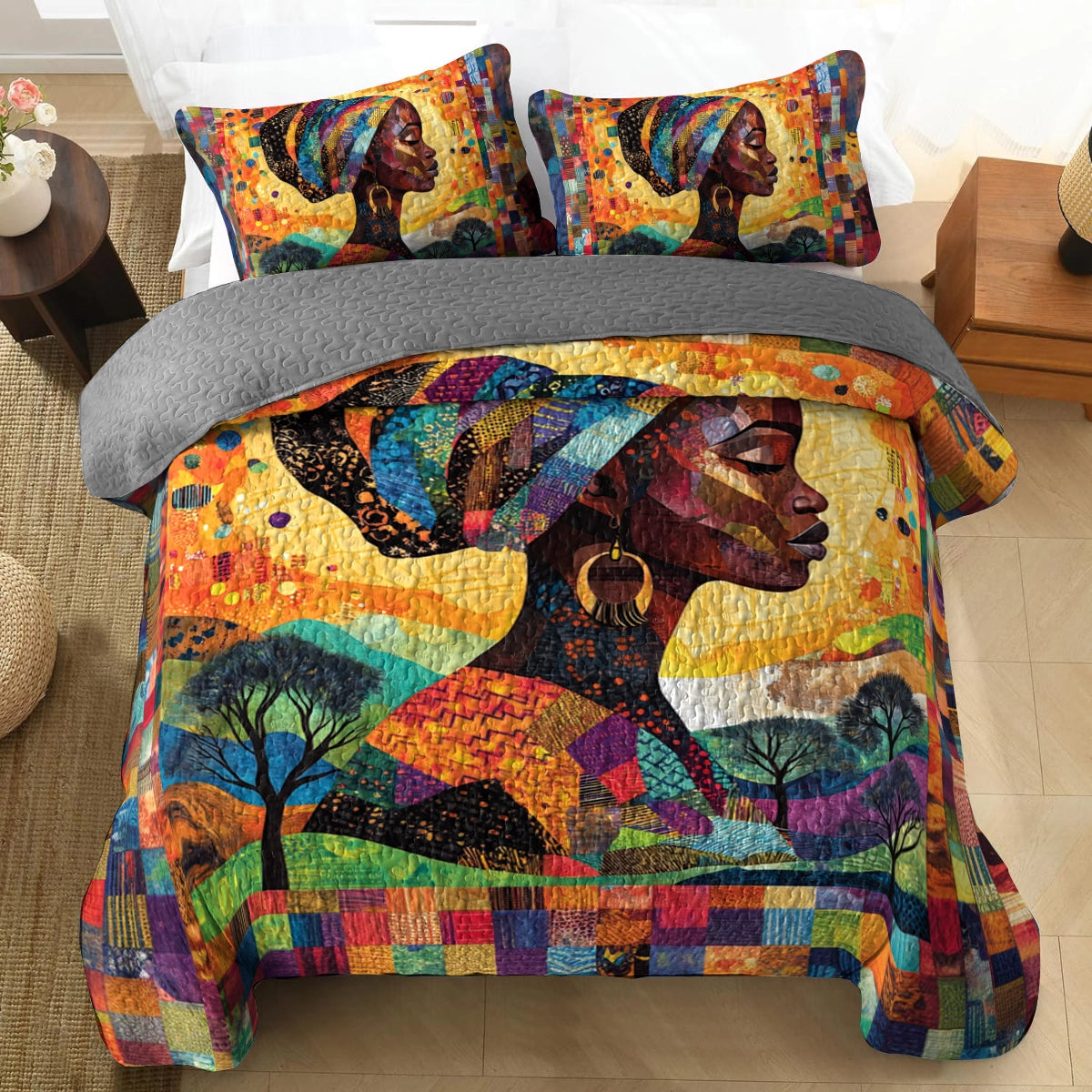 Shineful All Season Quilt 3-Piece Set Eternal Heritage