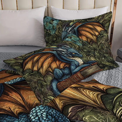 Shineful All Season Quilt 3-Piece Set - Dragon’s Sanctuary