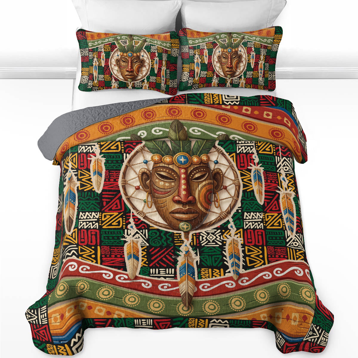 Shineful All Season Quilt 3-Piece Set Spirit of Ancestral Dreams