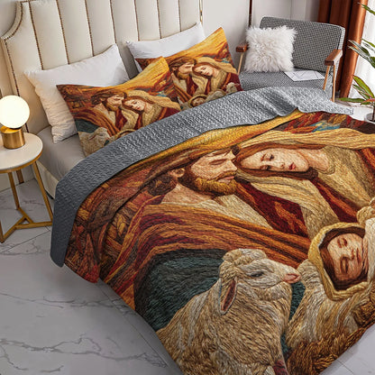 Shineful Quilt 3-Piece Set Nativity of Divine Peace