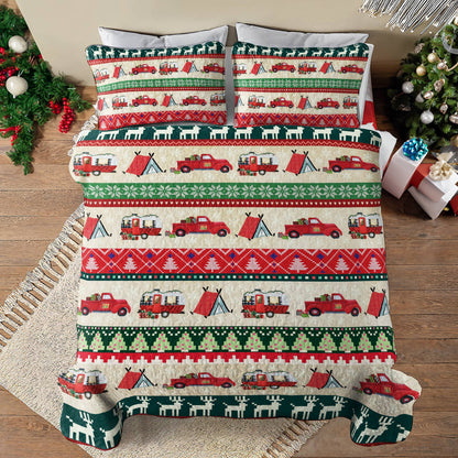 Shineful All Season Quilt 3-Piece Set Camping Christmas