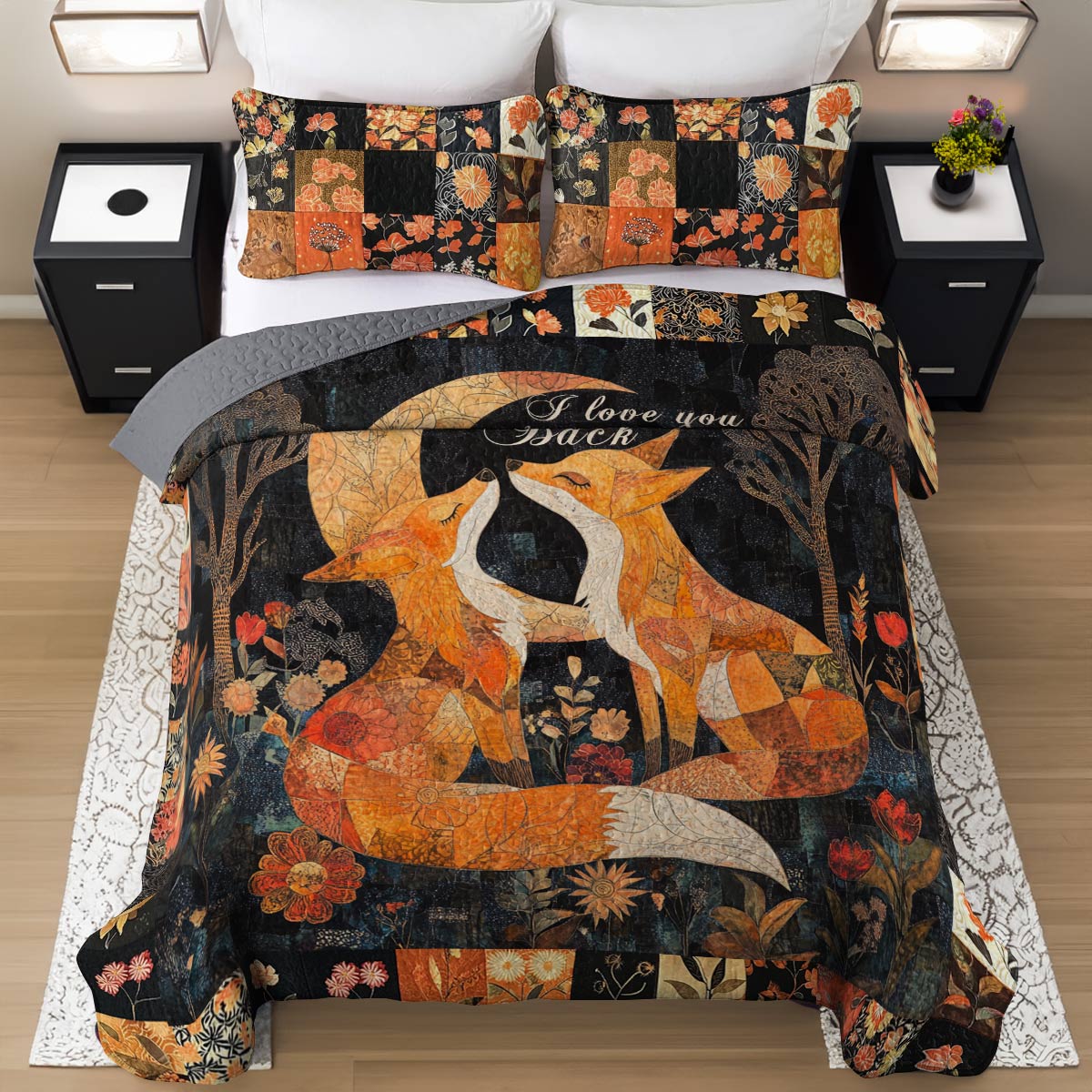 Shineful All Season Quilt 3-Piece Set Enchanting Night