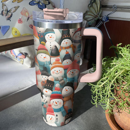 Shineful Tumbler Cozy Snowmen