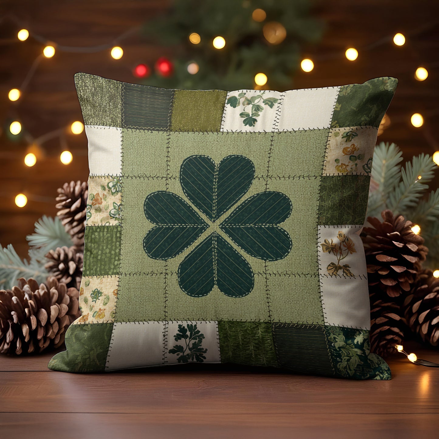 Shineful 2D Print Cushion Cover, Pillowcase, Pillows Covers  Lucky Clover