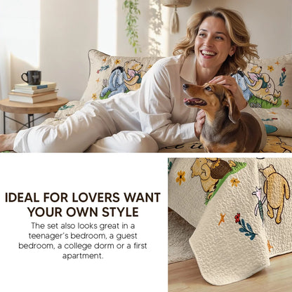 Shineful Quilt 3-Piece Set Pooh The Love