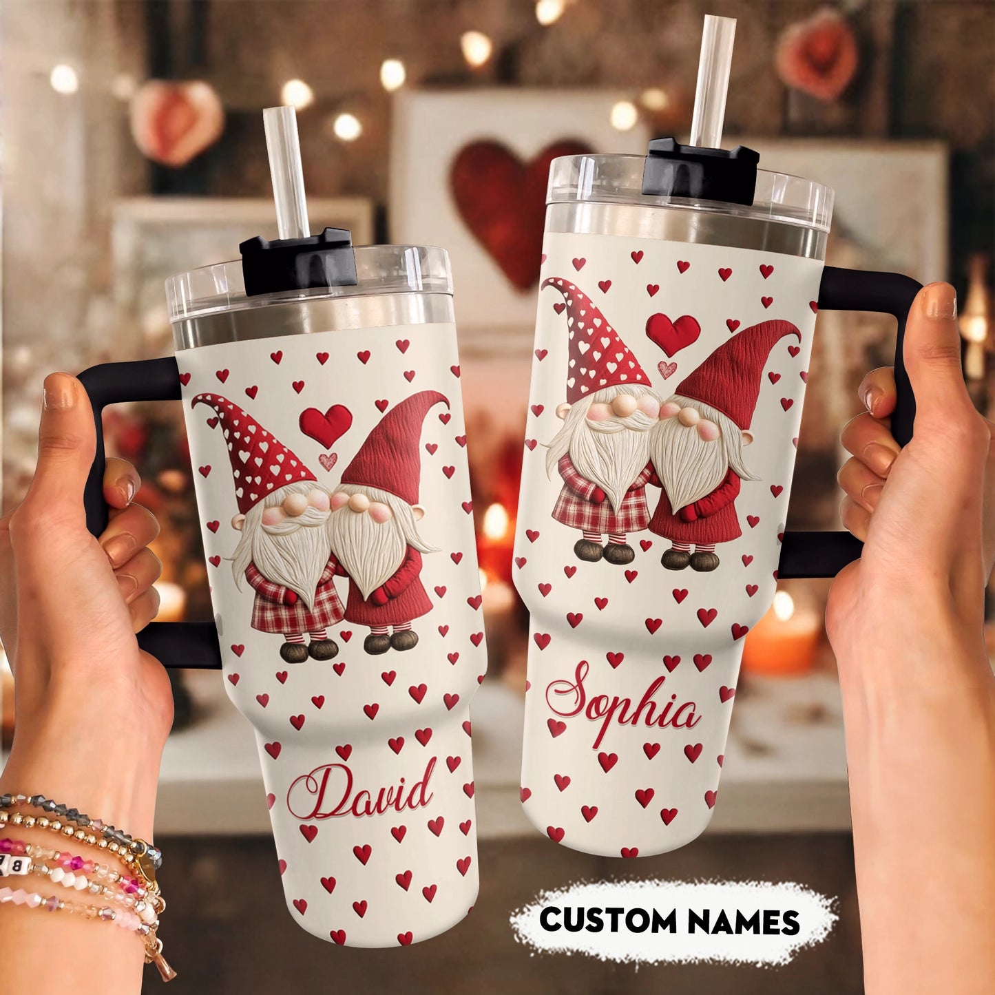 Shineful Tumbler Personalized Adorable Gnome