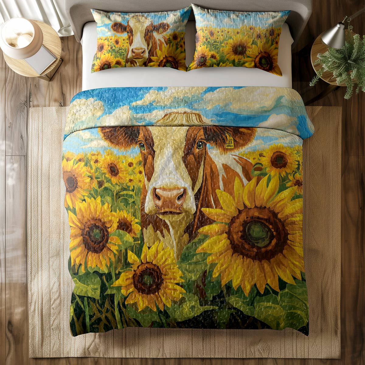 Shineful All Season Quilt 3-Piece Set - Sunflower Gaze