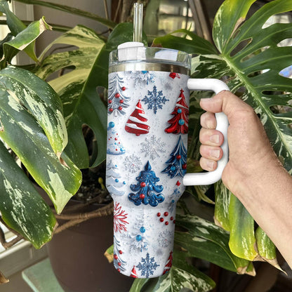 Shineful Glossy Tumbler Pretty Christmas Trees