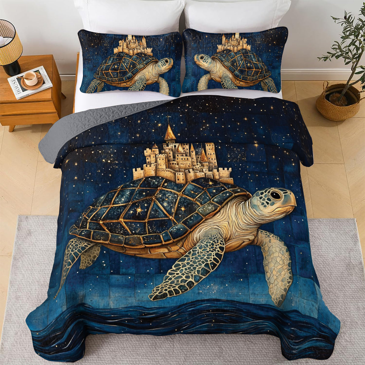 Shineful All Season Quilt 3-Piece Set Starlight Voyager