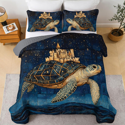 Shineful All Season Quilt 3-Piece Set Starlight Voyager