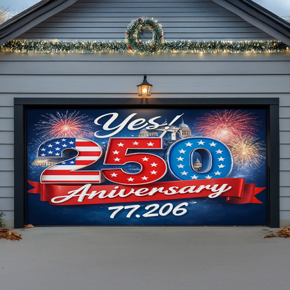 Shineful Garage Door Banner Decoration Yes to the American Story