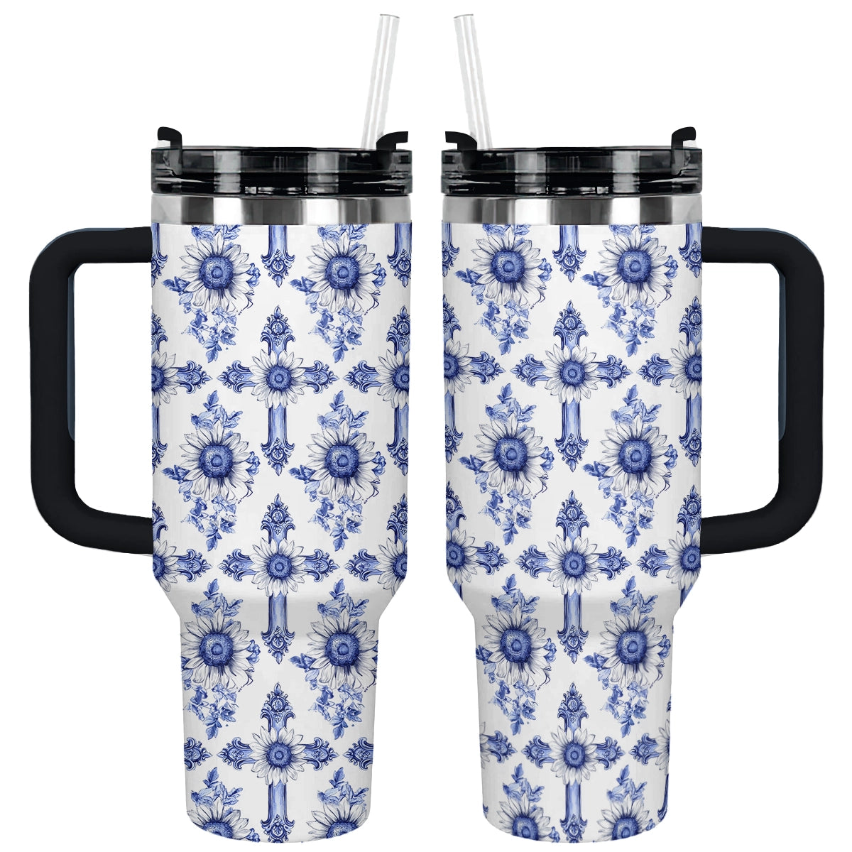 Shineful Tumbler Sunflower Blooming With Grace