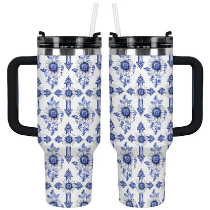 Shineful Tumbler Sunflower Blooming With Grace