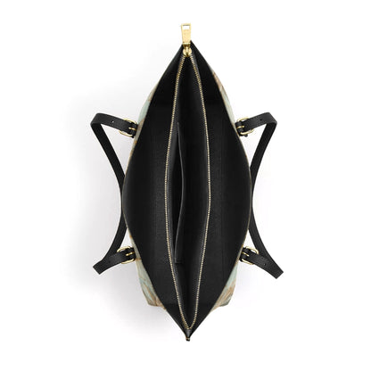 Shineful Leather Tote Bag - Hummingbird Whisper