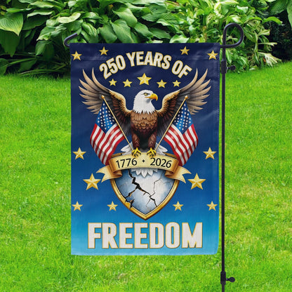 Shineful Gargen Flag 12" x 18" - The Freedom Crest of America