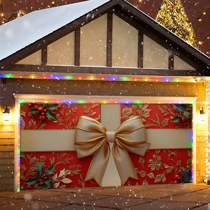Shineful Garage Door Banner Decoration Festive Christmas Present