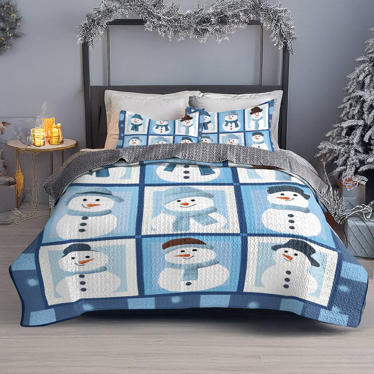 Shineful All Season Quilt 3-Piece Set - Frosty Friends