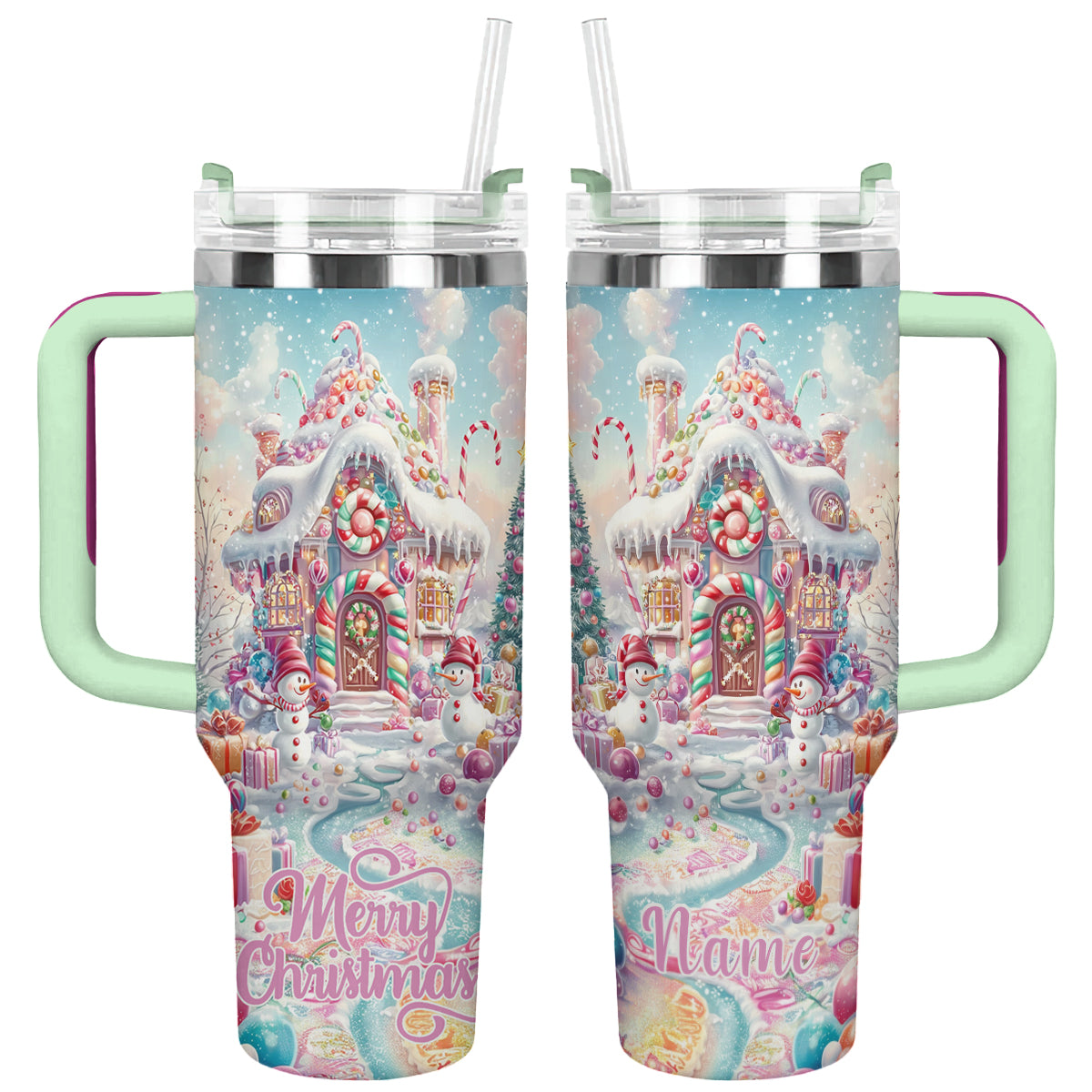Shineful Tumbler Gingerbread House Christmas