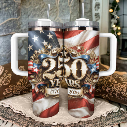 Shineful Tumbler Patriotic 250 Years Freedom