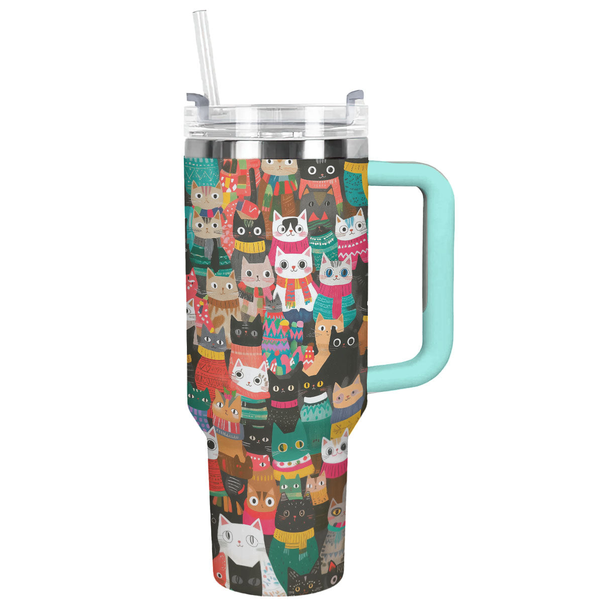 Shineful Tumbler Christmas Cozy Cats
