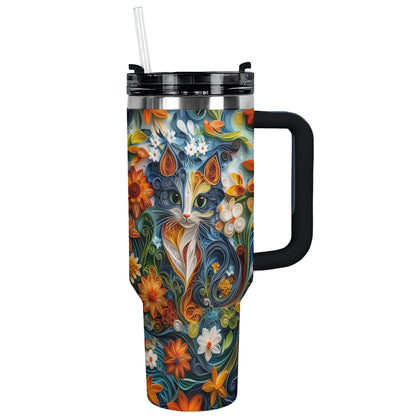 Shineful Tumbler Enchanted Quill Cat