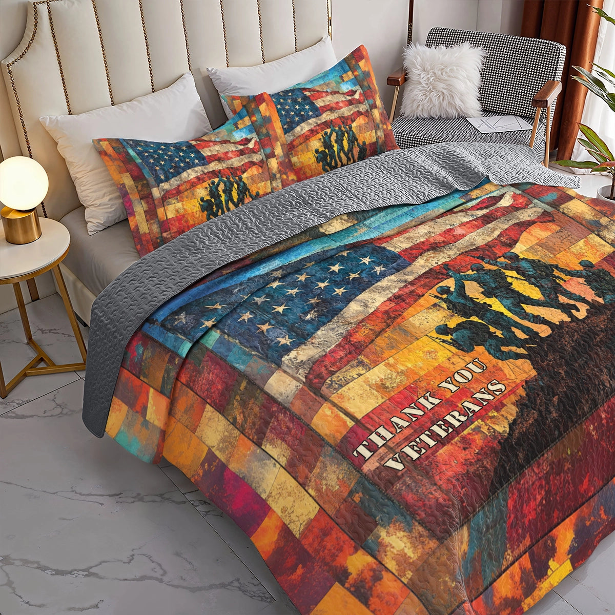 Shineful All Season Quilt 3-Piece Set Freedom’s Glory