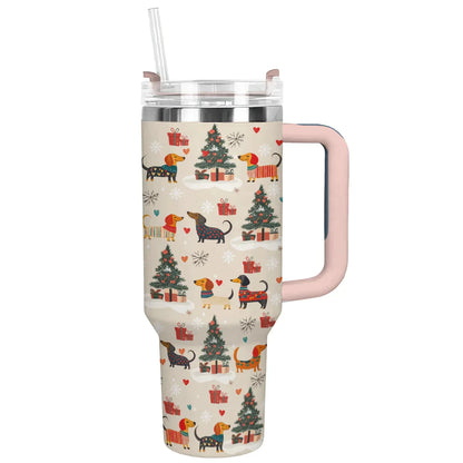 Shineful Tumbler Sample Merry Dachshund Joy