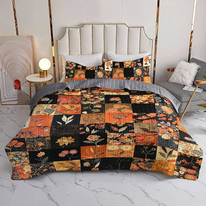 Shineful All Season Quilt 3-Piece Set Fall In Love Floral