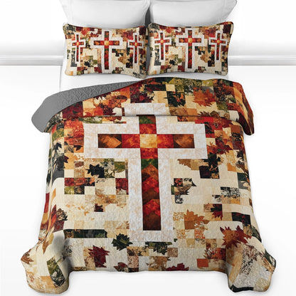 Shineful All Season Quilt 3-Piece Set God Sacred Reflections