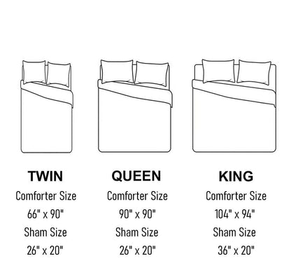Shineful 3 Pieces Duvet Cover Set Country Christmas Charm
