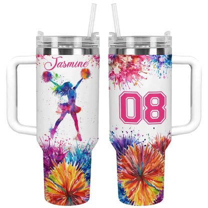 Shineful Tumbler Personalized Explosion of Joy Cheer Leading
