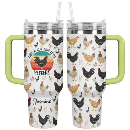 Shineful Tumbler Personalized Love Chicken